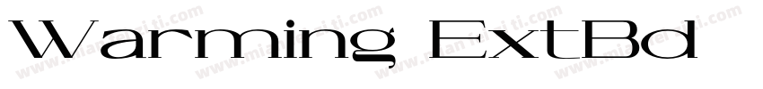 Warming ExtBd字体转换